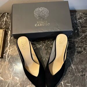 Vince Camino black velvet heels size 9.5